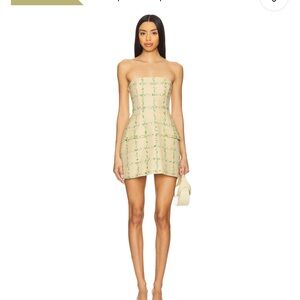 Amanda Uprichard Strapless Bethany Skort Romper